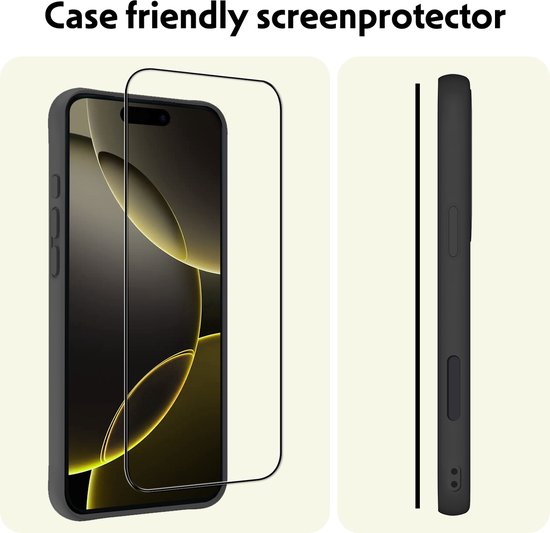 Protecteur d'écran - Convient pour - iPhone 16 Pro Max - Protecteur d'écran en Glas Full Cover - Protecteur d'écran adapté pour iPhone 16 Pro Max Protecteur d'écran Full Cover - 3 pièces