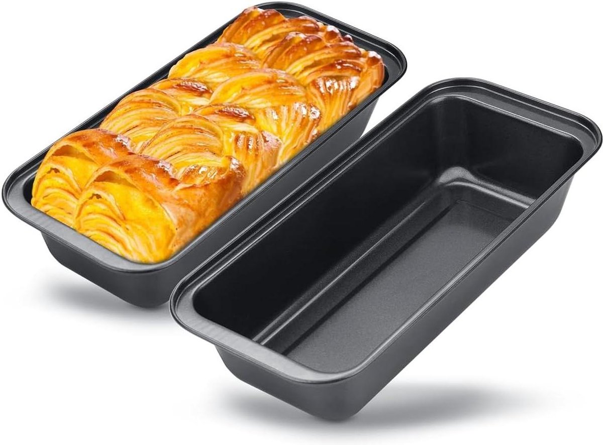 Plumcake Bakvorm met Anti-Aanbaklaag - Diameter 35 cm - Set van 2