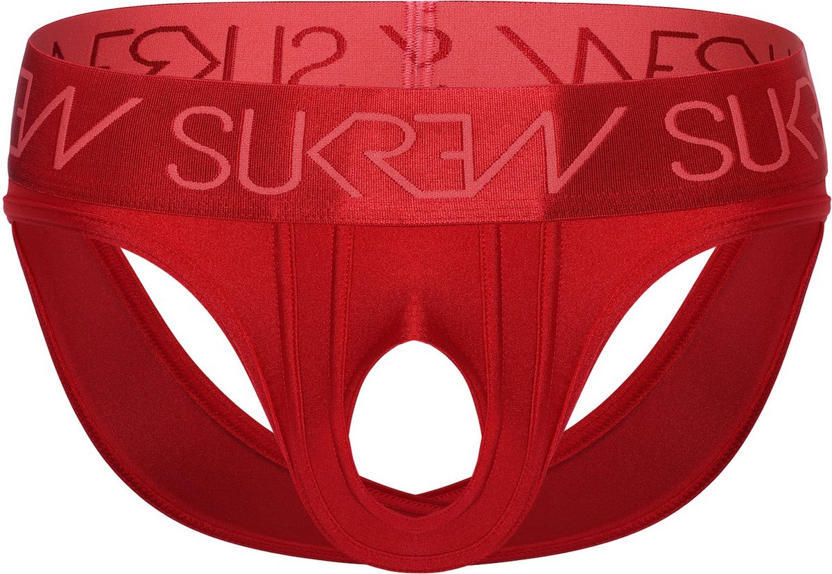 Goedkoopste SUKREW U-Style V-Brief Liberty Red - MAAT XL - Erotisch Heren Ondergoed - Slip voor Man - Sexy mannen Slip