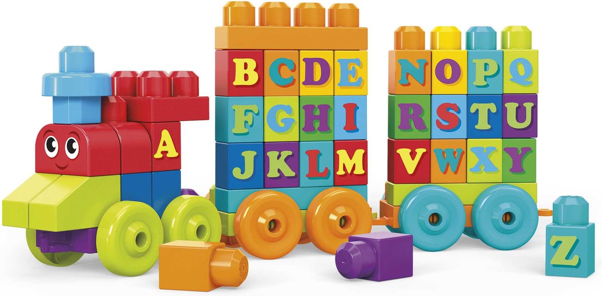 Mega Bloks ABC leertrein, 60-delig