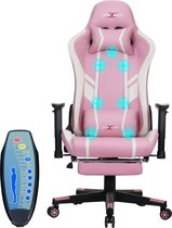 Bol.com Verkoop Nederland® - Gaming Stoel - Massage - Ergonomisch - Hoge Rug Ontwerp - Ontspannen - Aangepaste Pu Massage - Comp... aanbieding