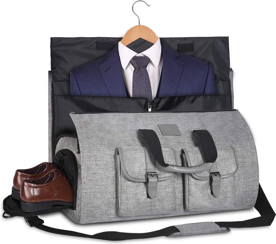 Sac De Voyage Pliable Pour Homme, Sac De Costume, Bagage à Main Avec Compartiment à Chaussures, Grand Sac De Voyage 55 L, Rose