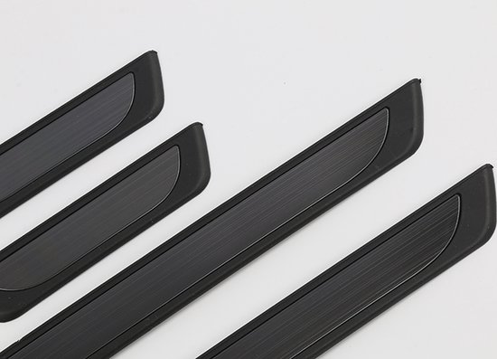 Instaplijsten (instapstrips) voor Volvo S60 V60 2.Gen. 2010-2018 (5 deurs) - Kras bescherming - Set van 4 - Zwart Glans