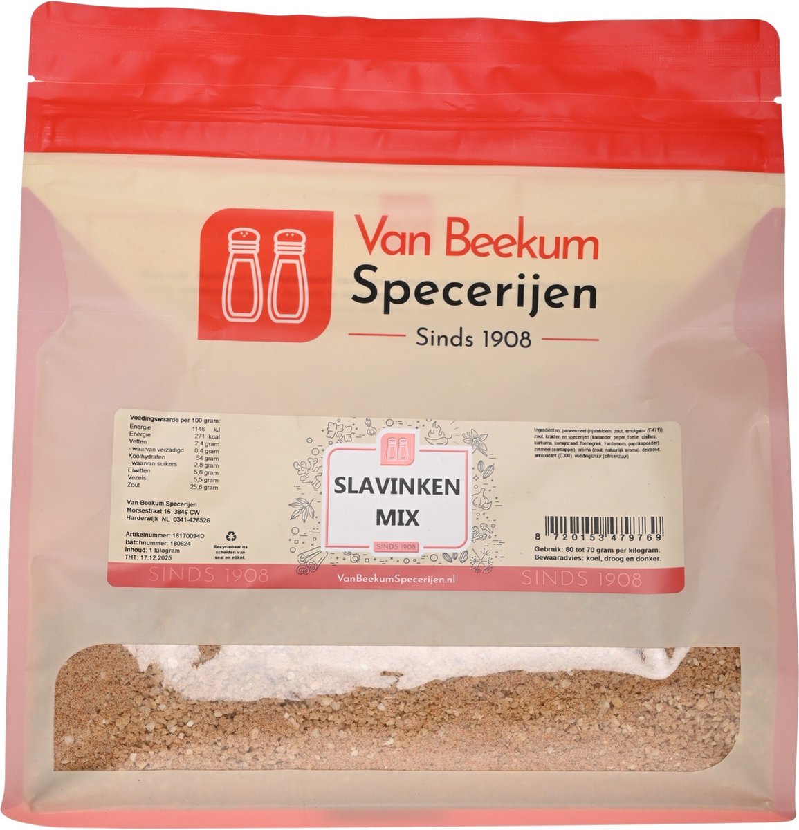 Goedkoopste Van Beekum Specerijen - Slavinken Mix - 1 kilo (hersluitbare stazak