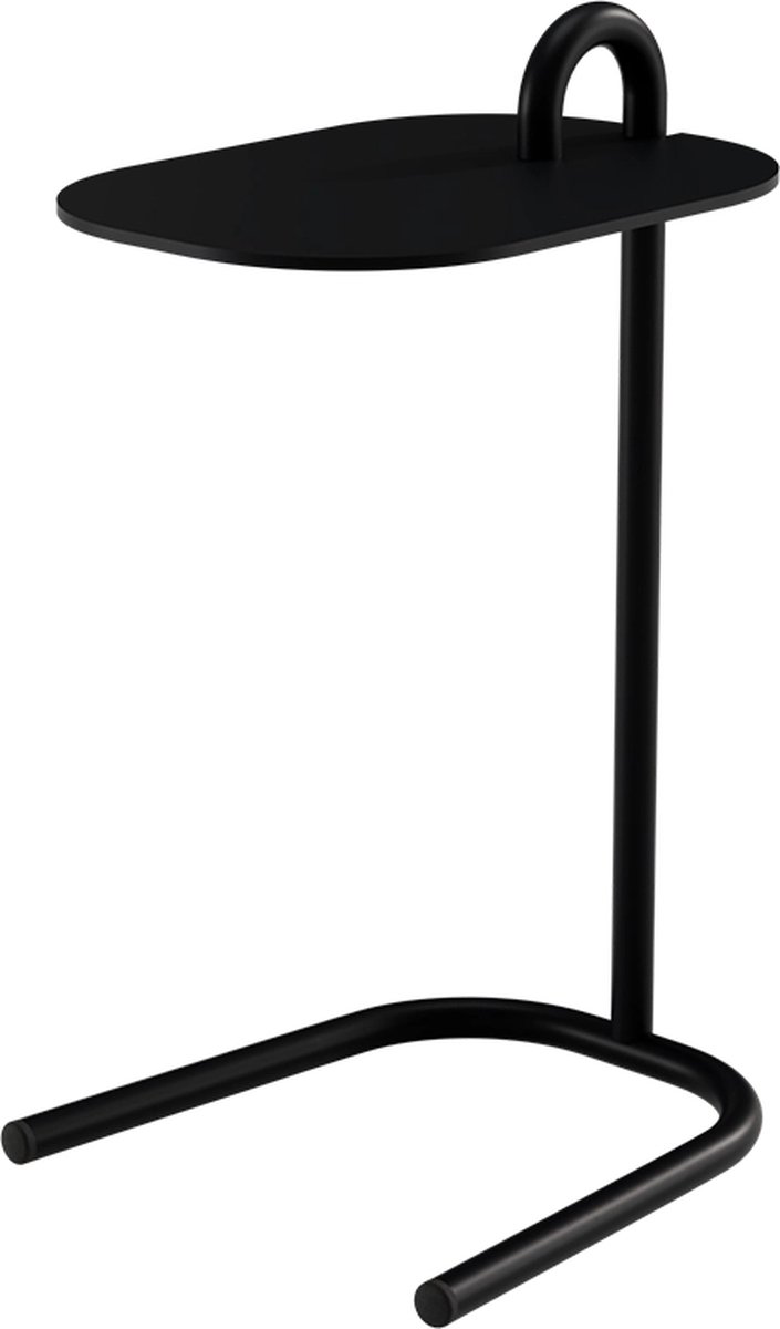 Design In Box - Bijzettafel Bank Bank - Sidetable - Banktafel - Metaal - Zwart - 35x30x56 cm