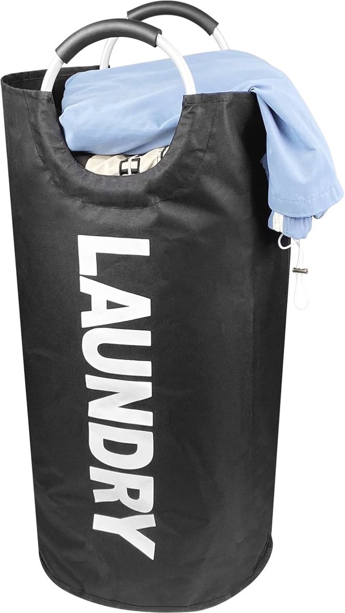 Goedkoopste Wasmand Oxford-stof 90 liter - Waterdichte, opvouwbare wasverzamelaar met EVA-handvat voor slaap- en badkamers