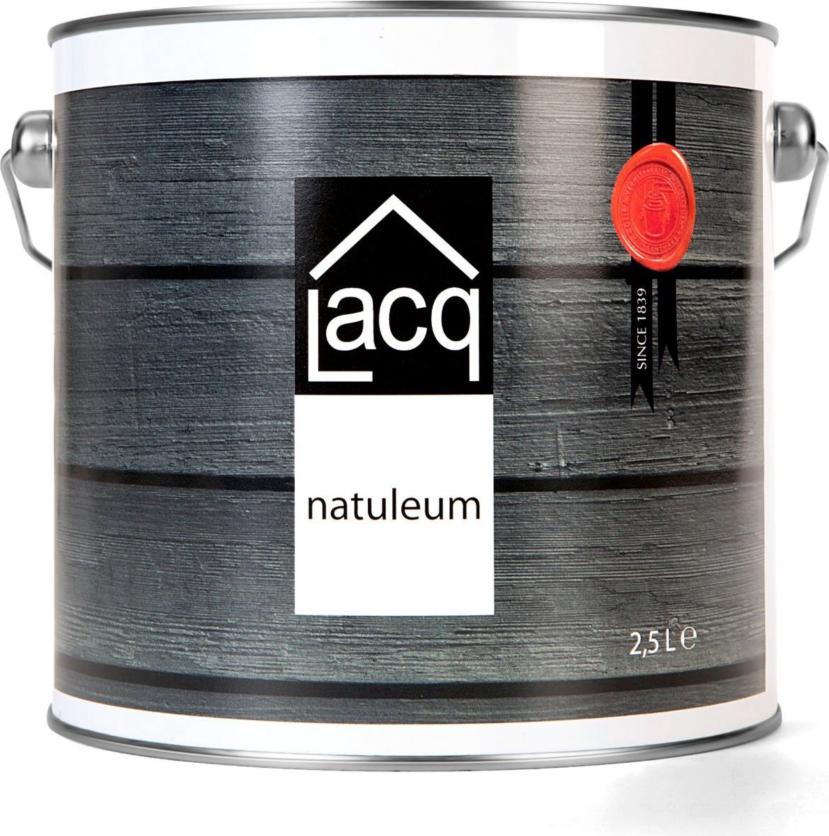 Lacq Natuleum - Beits - 2.5 liter - Duurzaam - Voor buiten - Donkerbruin tot bijna zwart van kleur