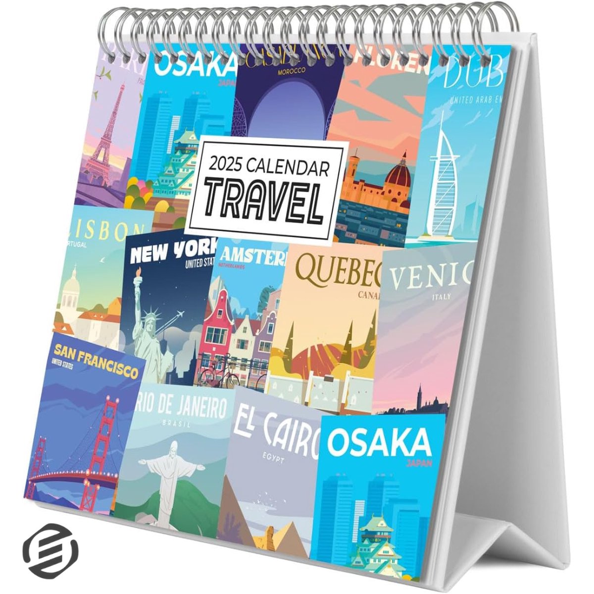Equivera Bureaukalender 2025 - Gezinsplanner - Kalender - Weekplanner - Weekoverzicht - tot 18 Maanden