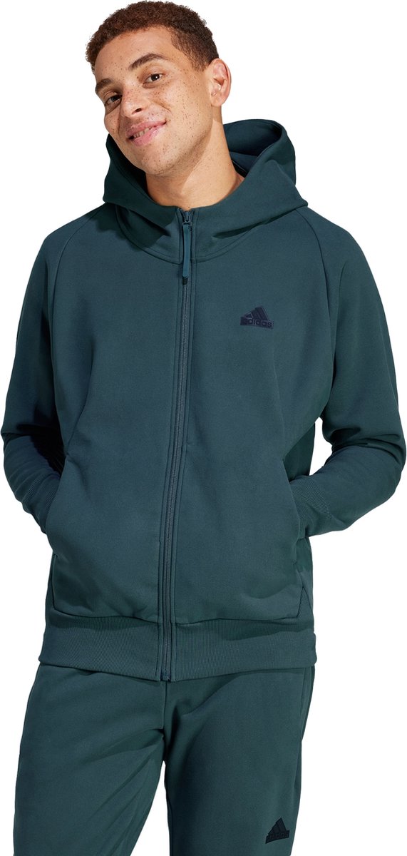 adidas Sportswear Z.N.E. Winterized Trainingsjack met Capuchon Heren Grijs