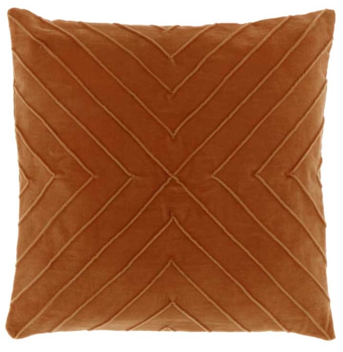 Unique Living | Kussen Silva 45x45cm leather brown | Kussen woonkamer of slaapkamer