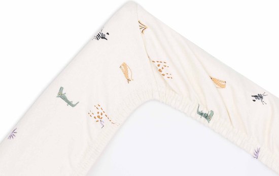 Jollein - Aankleedkussenhoes Jersey 50x70cm - Zachte Hoes Baby Aankleedkussen - Jungle Jambo — afbeelding 2