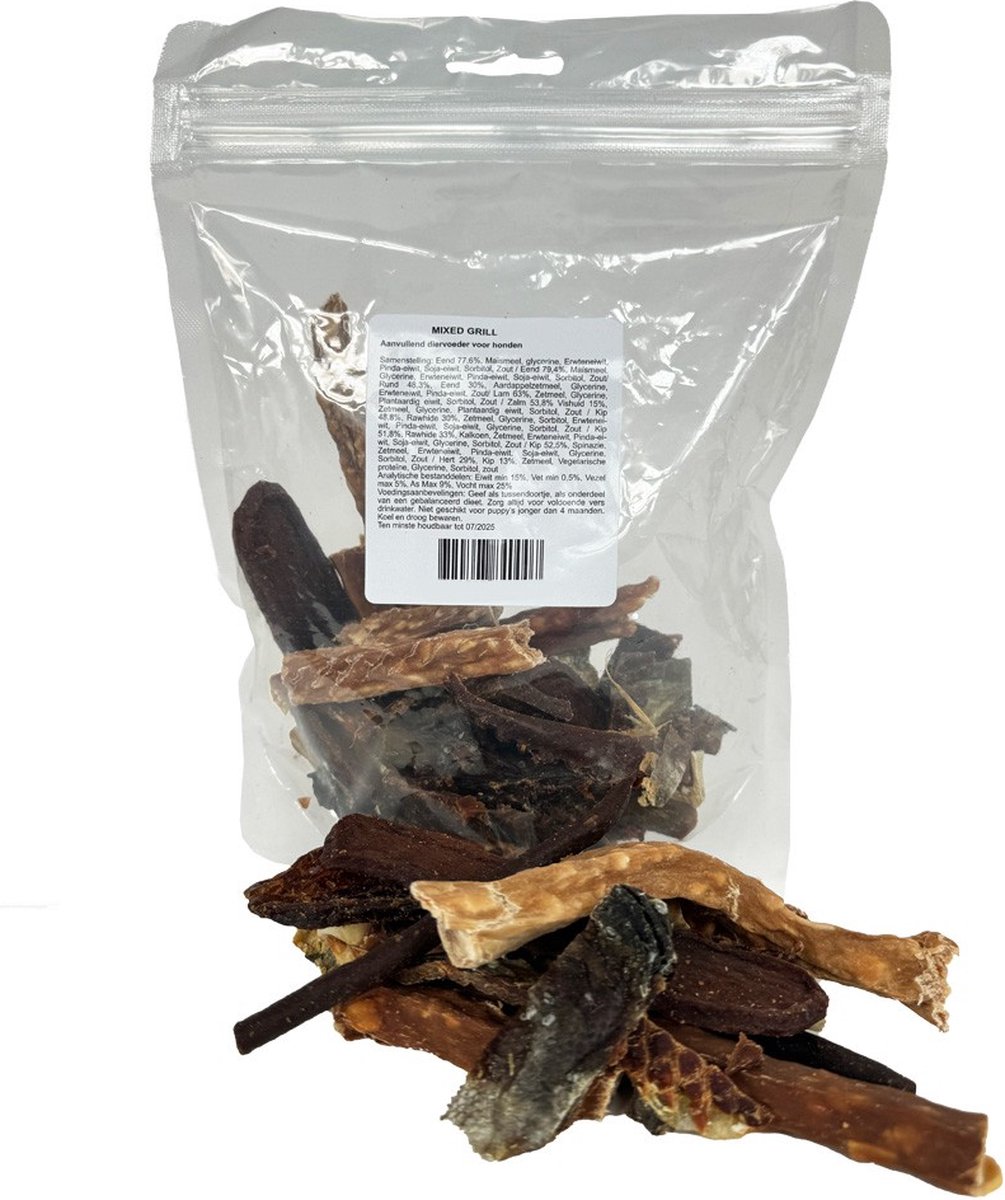 Hondensnack Mixed Grill - Zak á 400 gram