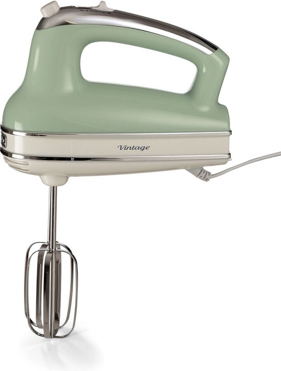 Ariete 1548/04 - Vintage handmixer - 5 snelheden - Turbofunctie - deeghaken & gardes - 450 Watt - Groen van Ariete — afbeelding 2