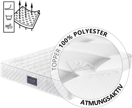 Merax Lit Double Queensize 160x200cm Comprenant Matras en Mousse Froide et 4 Tiroirs - Lit Rembourré avec Fonction de Chargement USB et LED- Siècle des Lumières - Beige