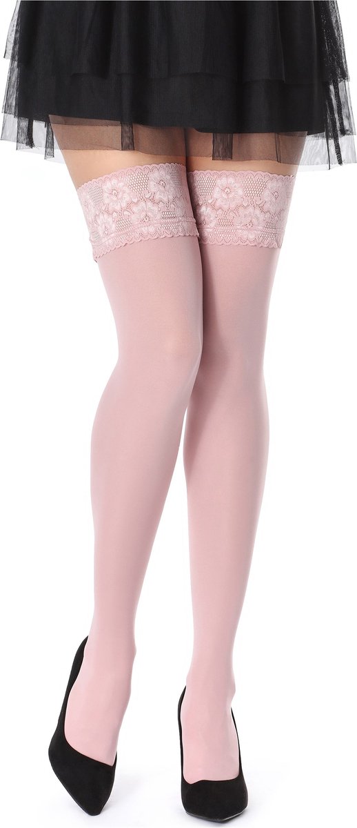 Bellivalini Dames Hold-Up Kousen - 40 Denier - licht glanzend - elastisch - Polyamide - BLV-FI-1004 - Stofroze