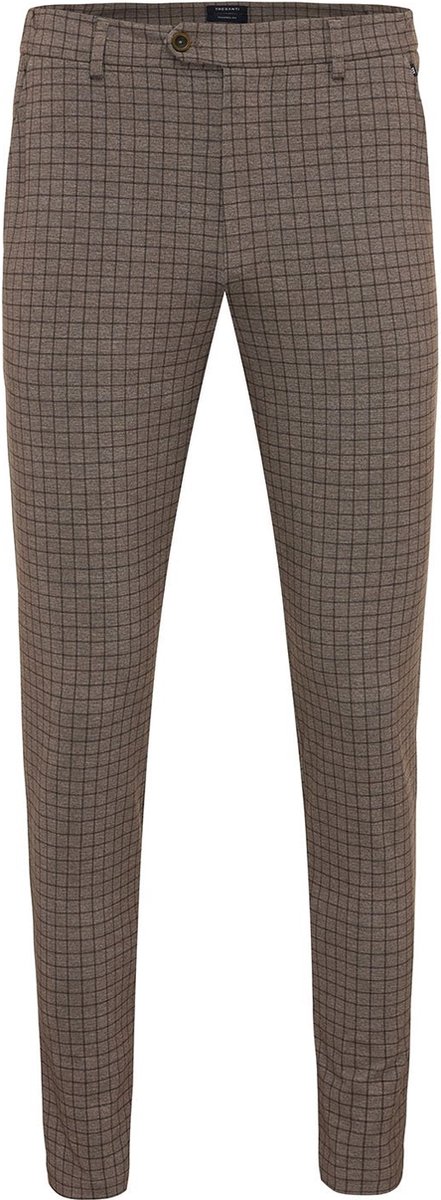 DEMETRIO Trouser with check Light brown (TRPAIE151 - 401)