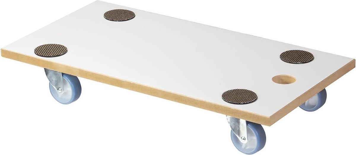 Transport dolly - speciale coating - gevoelige vloeren - draagvermogen 200 kg - antislip pads - beste mobiliteit - 575 x 30 cm