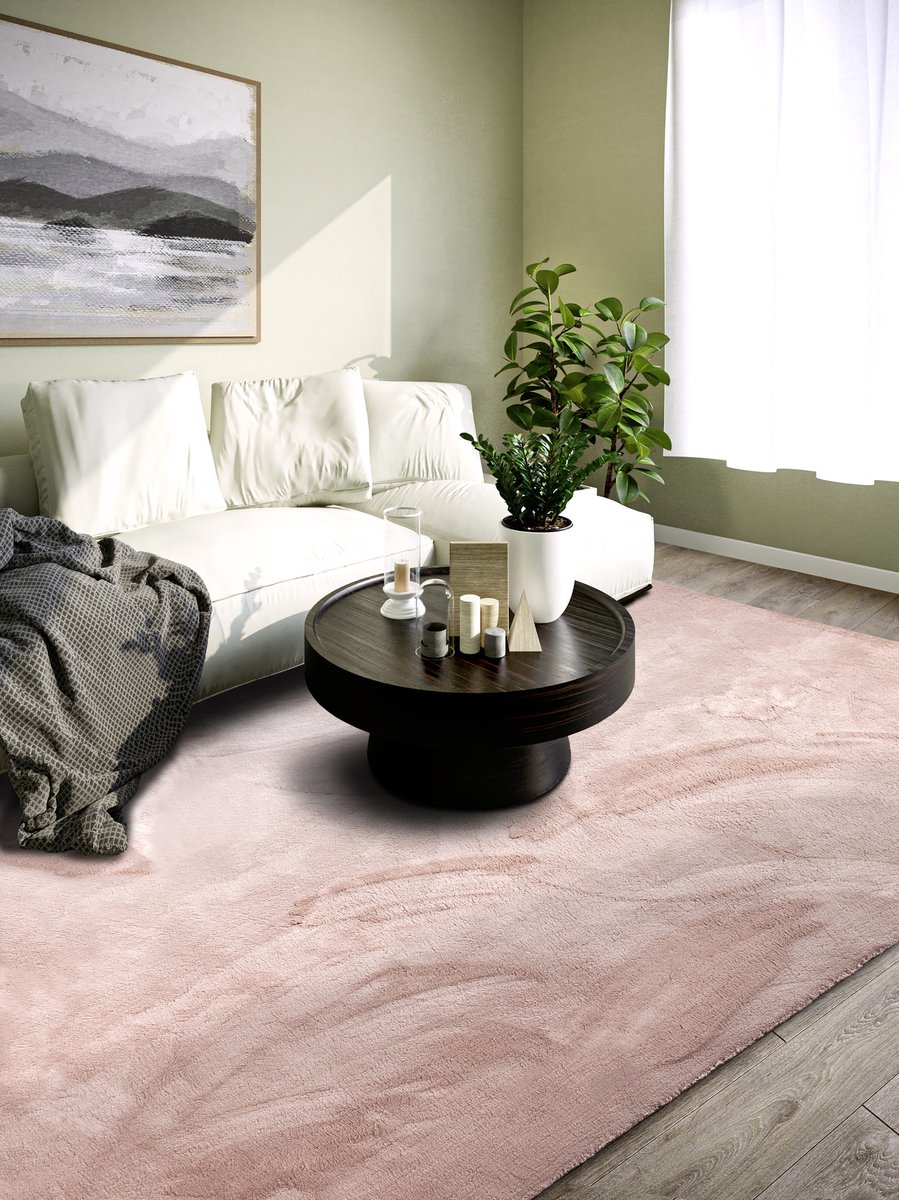 Flycarpets Villeroy & Boch 1899 High Pile Rug Leon Oud Roze 200 x 290 cm