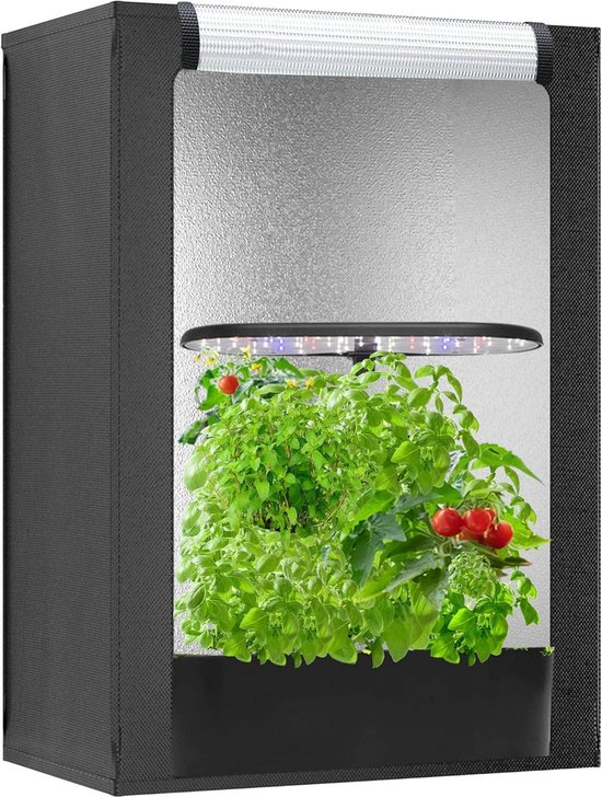 Foto: Kleine kweektent voor aerogarden hydrocultuur kweeksysteem 189 inch x137 inch x20 8 inch hoge reflecterende mylar voor hydrocultuur kamerplanten hydrocultuur systeem