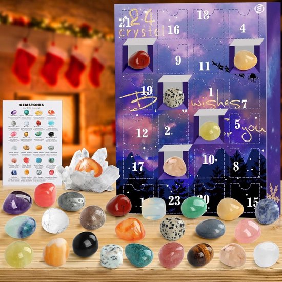 Equivera Adventskalender - Adventskalender 2024 - 24 Dagen Aftelkalender - Kerst Adventskalender - Kerstcadeau - Sinterklaascadeau - voor Kinderen en Volwassenen - 24 Verrassingen