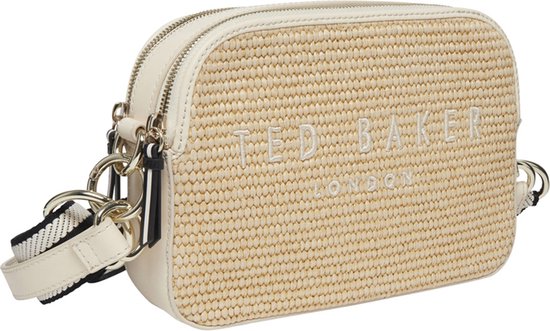 Foto: Ted baker stelio branded webbing faux raffia camera bag ecru