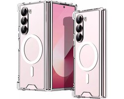 Shockproof Transparant Hoesje Geschikt voor: Samsung Galaxy Z Fold 6 | Compatibel met MagSafe | Schokbestendig TPU | Back Cover met Magneet | Dun | Flexibel | Doorzichtig