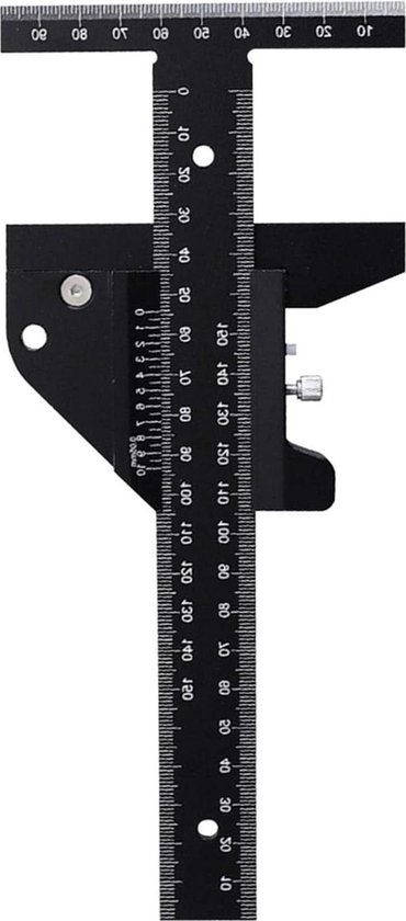 Règle De Marquage En Acier Règle En T De Haute Précision Flexible Avec Trous Millimétriques 200 Mm Règle De Traçage Acier