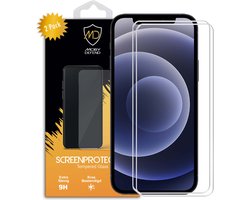 2-Pack MobyDefend Screenprotectors - Geschikt voor iPhone 12 Mini - Case-Friendly Screensavers - Gehard Glas