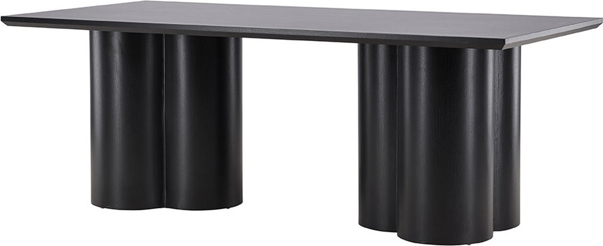 Olivia eetkamertafel 100x210 cm zwart.