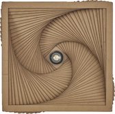 LEDVANCE plafondlamp Decor Cardboard Hat bruin van golfkarton, lichtgewicht, E27, 360 mm diameter, lampenkap van gerecycled materiaal, duurzaam dankzij vervangbare lichtbron, eenvoudig te installeren