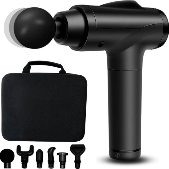 Equivera Massage Gun Professioneel Compact Zwart 6 - Equivera - €144,95