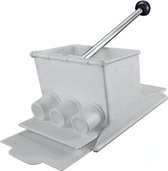 Krokettenmaker - Krokettenpers Professioneel - Krokettenmaker Machine - 3 Kroketten Tegelijk - Wit - Makkelijk in Gebruik - 24mm Diameter