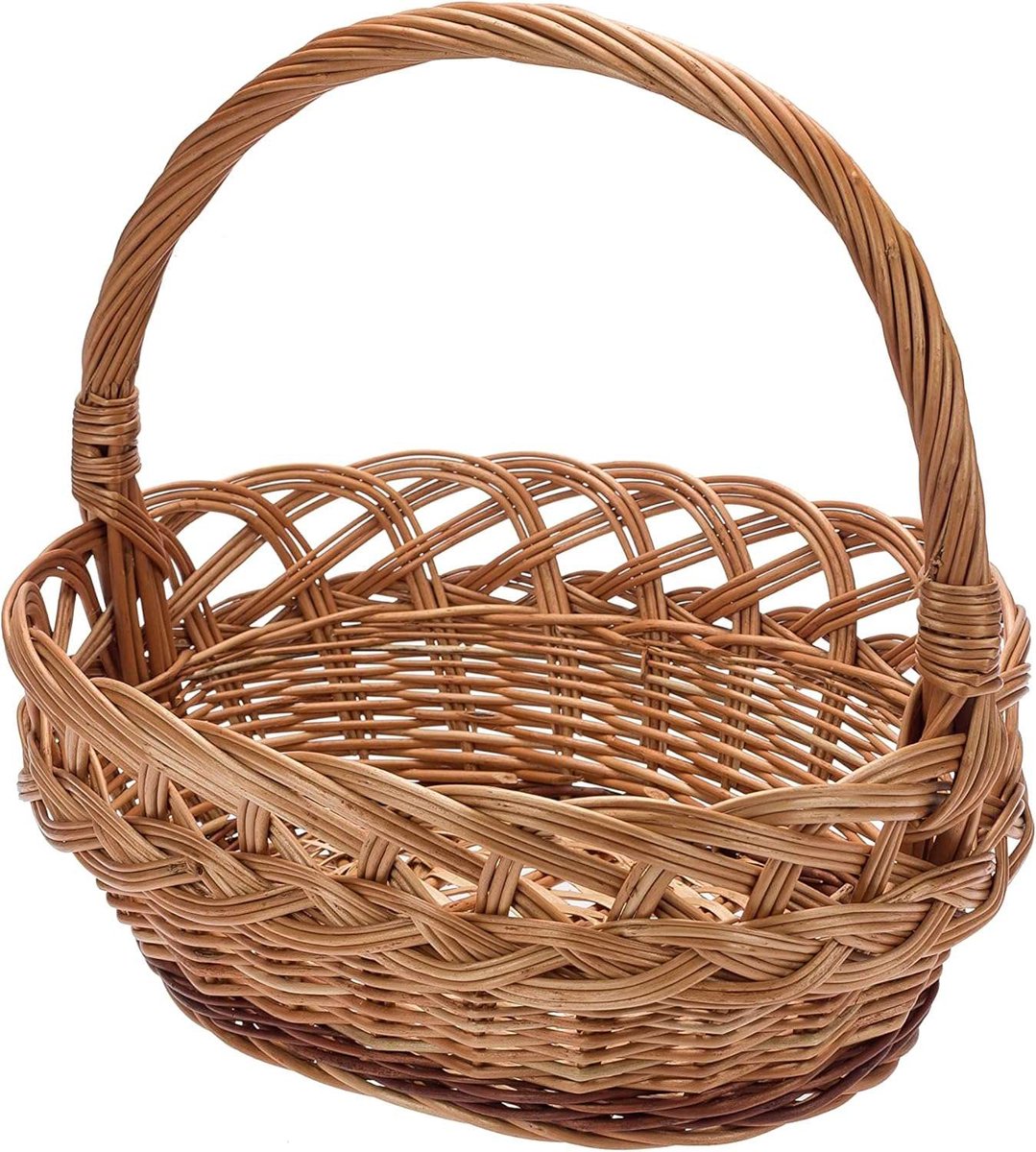 BOGATECO | Geschenkmand decoratieve mand 20 x 30 x 27 cm opbergmand speelgoedmand, open haardmand, marktmand geweven voor kinderkamer