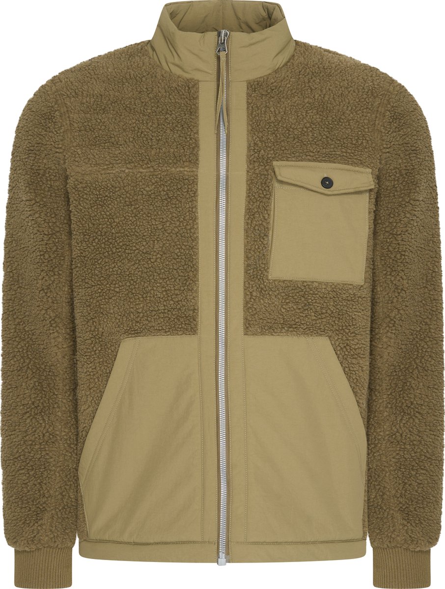 Mario Russo Teddy Jas Stockholm - Jas heren - Winterjas heren - Vest heren - Leger Groen - 3XL