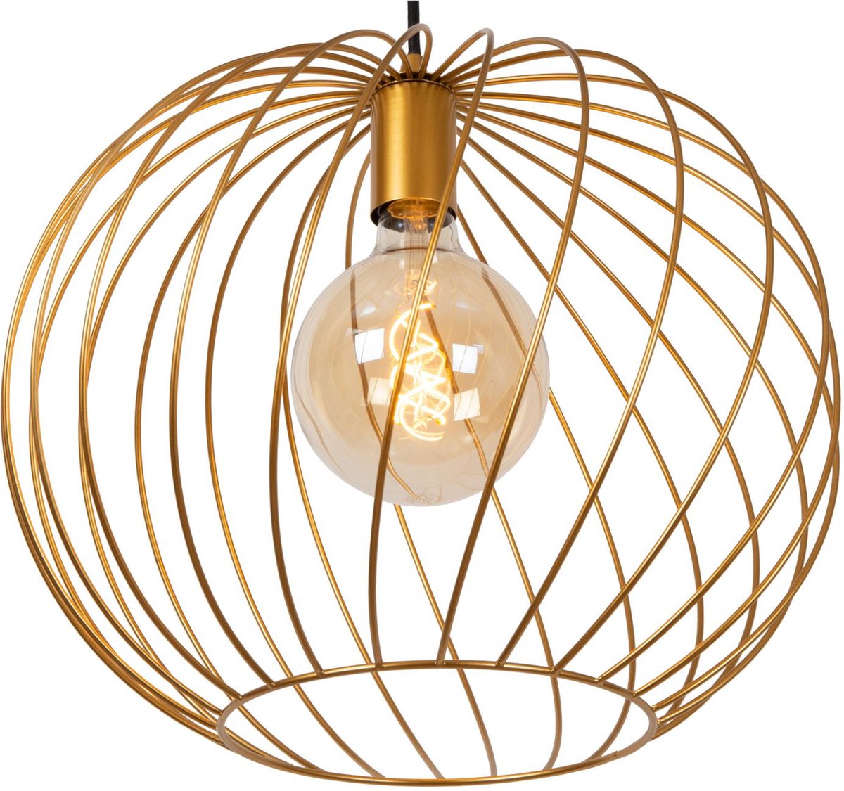 Lucide DANZA - Hanglamp - Ø 40 cm - 1xE27 - Mat Goud / Messing