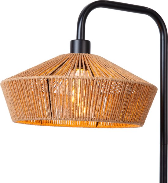 Lucide YUNKAI - Vloerlamp - Ø 40 cm - 1xE27 - Naturel - Japandi