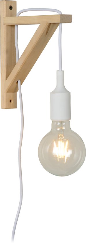 Lucide FIX - Wandlamp - 1xE27 - Wit