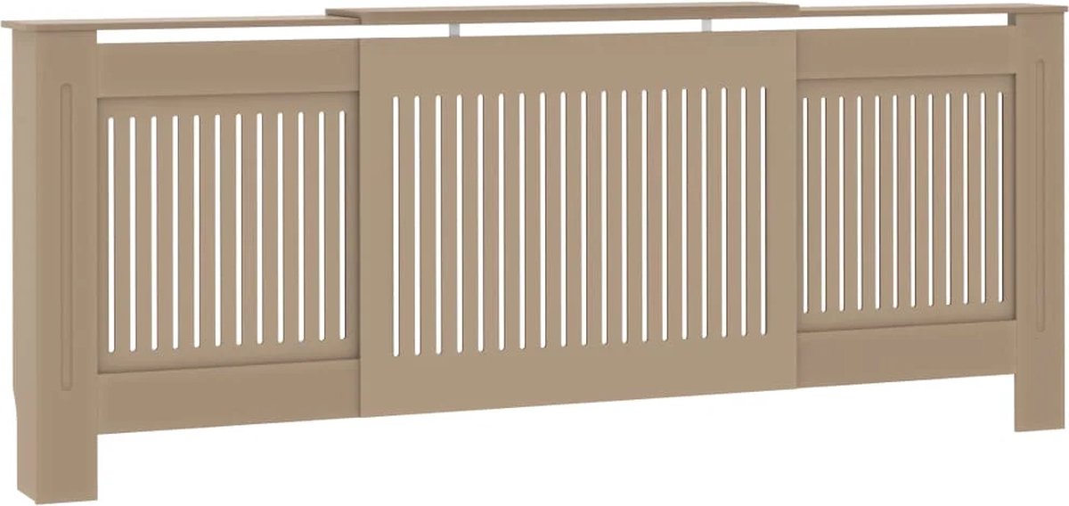 Radiatorombouw - Radiatorkast - Radiatorbekleding - Verstelbaar - Met kruislatten - MDF - Bruin