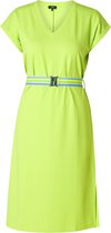 YESTA Lavinia Jurk - Neon Green - maat 4(54/56)