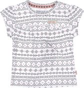 Dirkje meisjes t-shirt aop Nice White