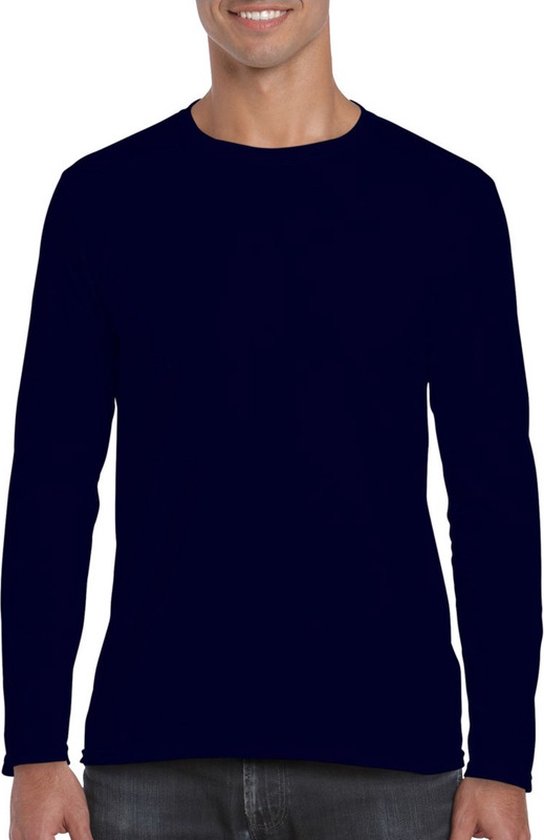 Maak los James Dyson Mainstream Basic heren t-shirt navy blauw met lange mouwen - Herenkleding - herenshirt  met lange... | bol.com