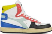 Diadora  Vrouwen Leren Multikleurige Hoge sneakers / Damesschoenen  mi basket used z    - Maat 40