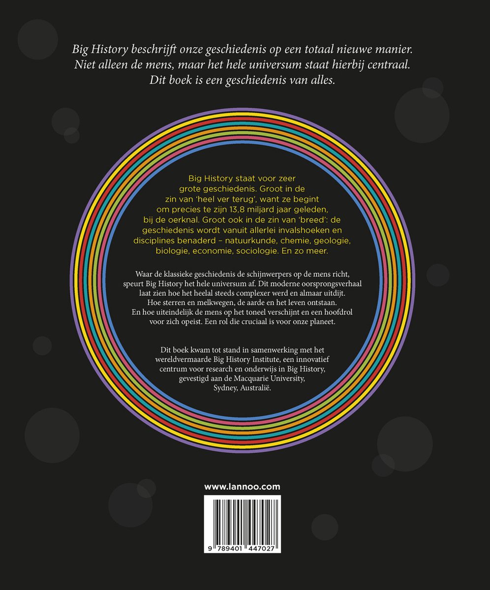 Het big history boek - back cover