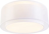 QAZQA drum-neutron - Moderne Plafondlamp - 3 lichts - Ø 500 mm - Wit - Woonkamer | Slaapkamer | Keuken