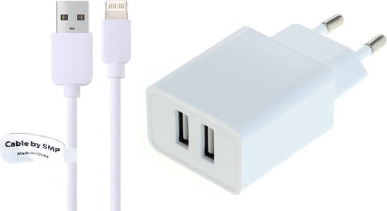 Chargeur 0 A + câble USB Lightning de 3,0 m. Adaptateur de chargeur  compatible avec... | bol.com