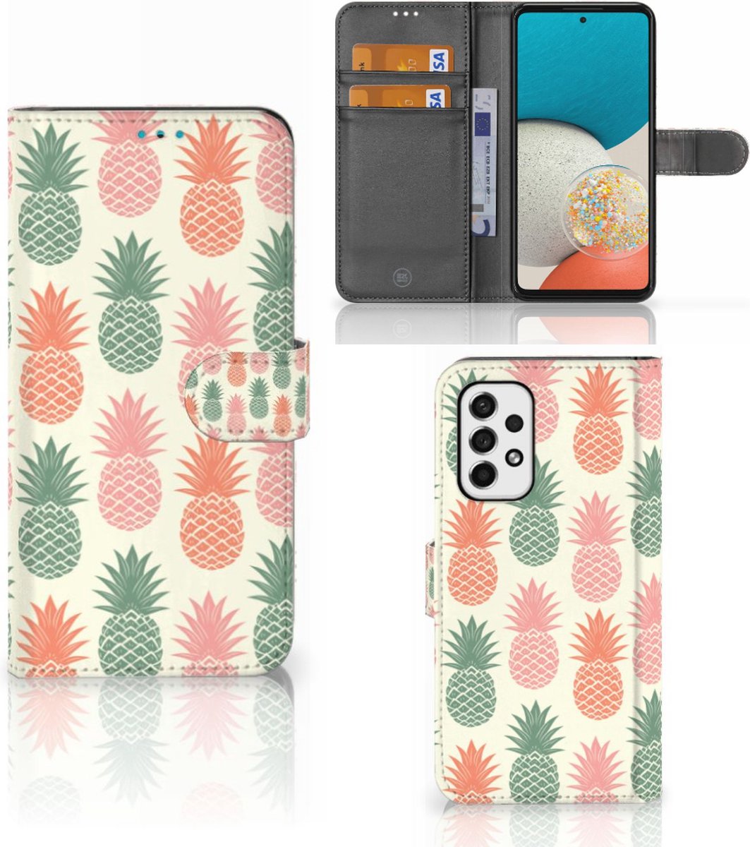 Samsung Galaxy A53 Book Cover Ananas
