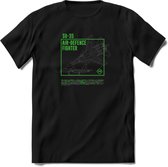 SU-35 Vliegtuig T-Shirt | Unisex leger Kleding | Dames - Heren Straaljager shirt | Army F16 | Grappig bouwpakket Cadeau | - Zwart - S