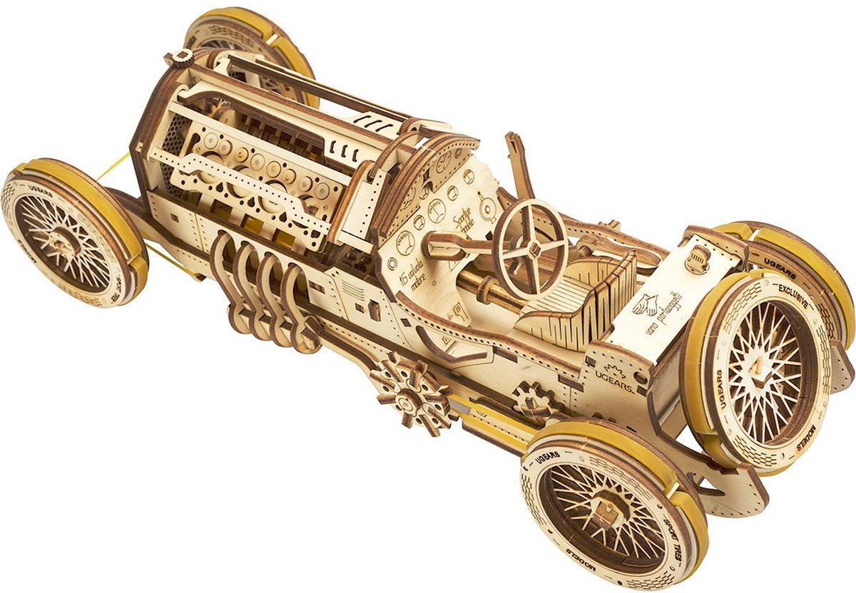 UGEARS Houten 3D Model - U-9 Grand Prix Car — afbeelding 2