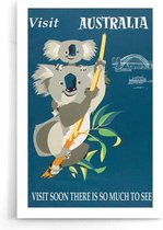 Walljar - Australië Koala's - Muurdecoratie - Poster