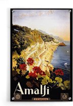 Walljar - Italië Amalfi - Muurdecoratie - Plexiglas schilderij
